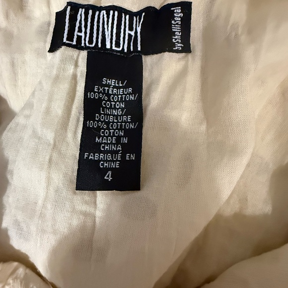 Laundry By Shelli Segal Cream Bubble Midi Skirt - Picture 3 of 3